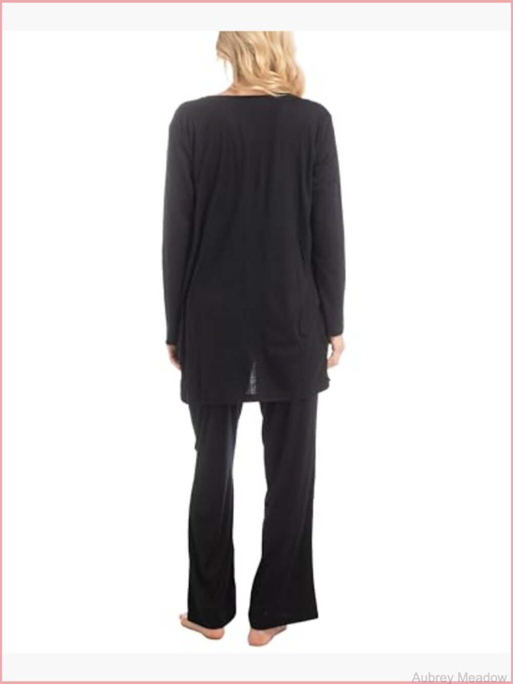 3 Piece Pajama Lounge Set with Cardigan - Picture 3 of 7